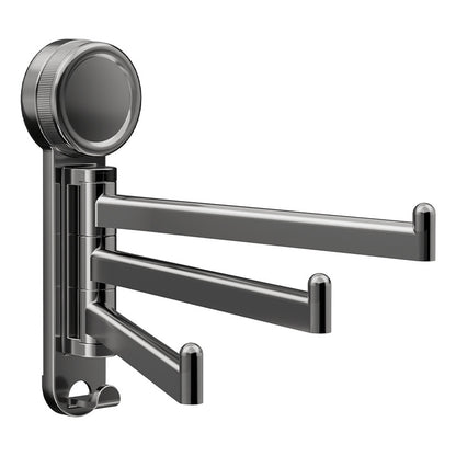 3-Arm Rotating SuctionCup Towel Rack