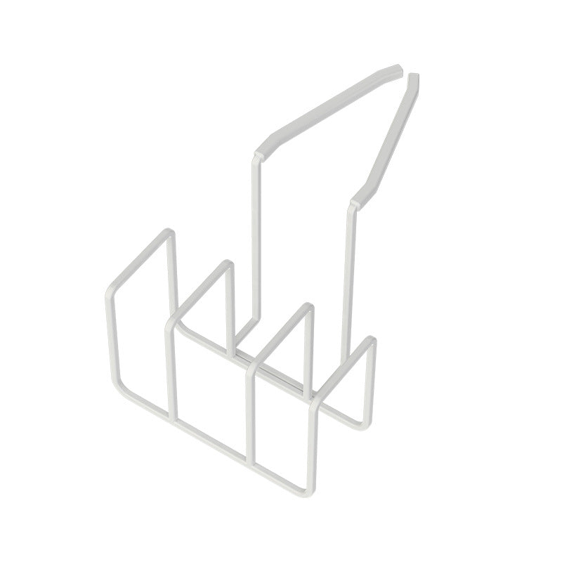 Over-the-Cabinet Door Pot Lid & Cutting Board Organizer