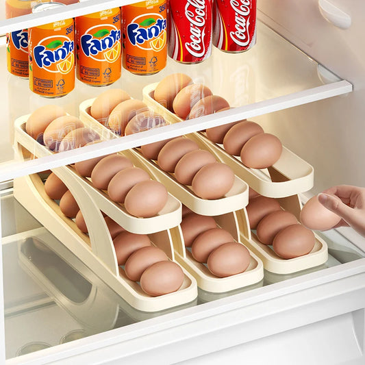 Automatic Rolling Egg Organizer