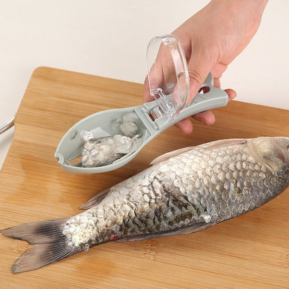 Fish Scale Remover with Splash-Guard Cover