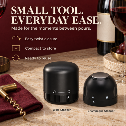 Twist-Lock Wine & Champagne Stoppers
