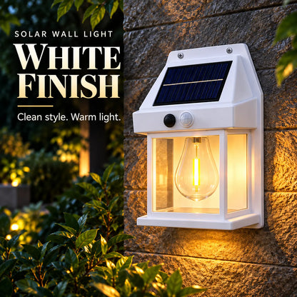 Solar Motion Sensor Wall Lantern
